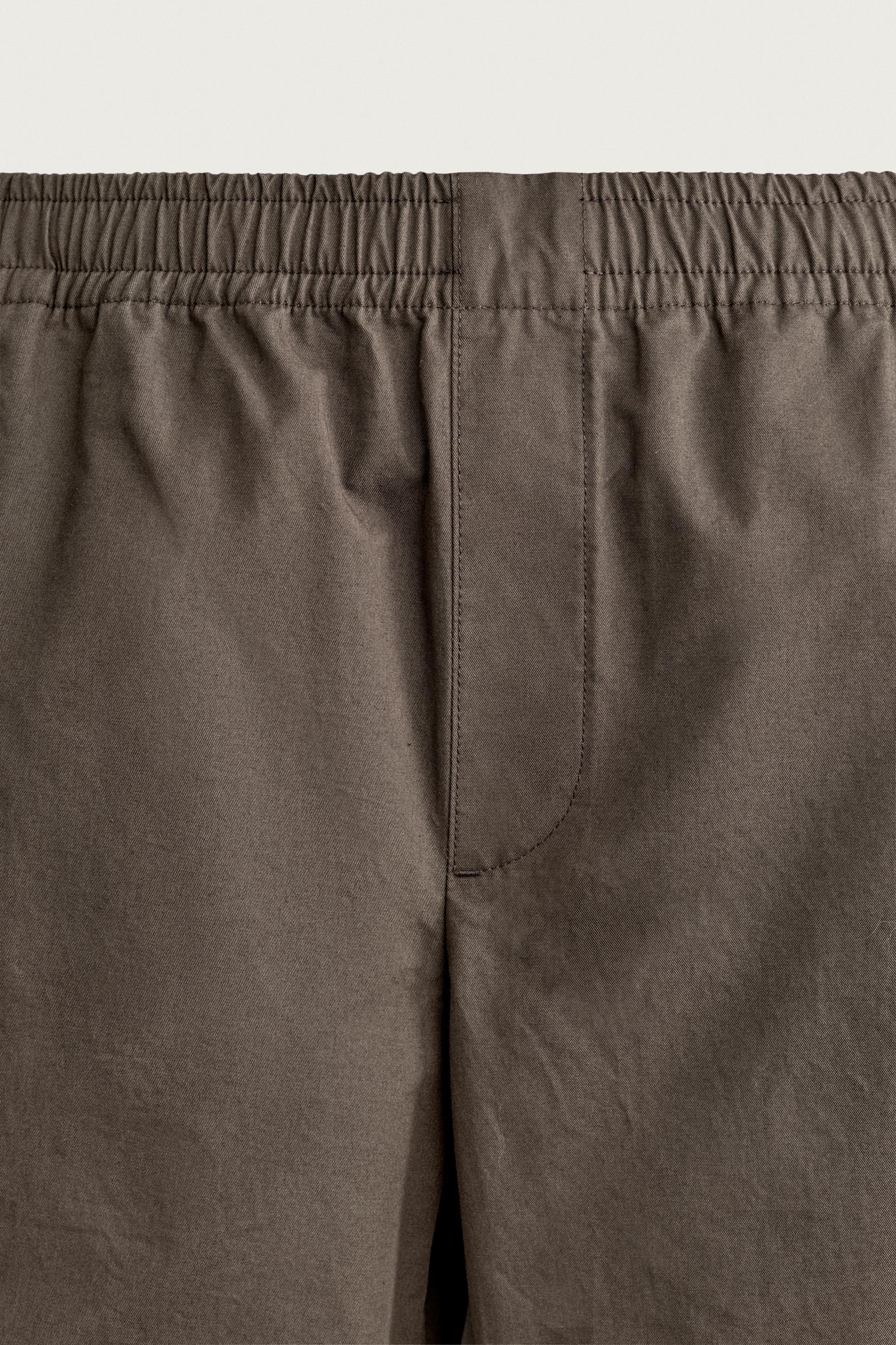 PANTALON COUPE BARREL EN COTON